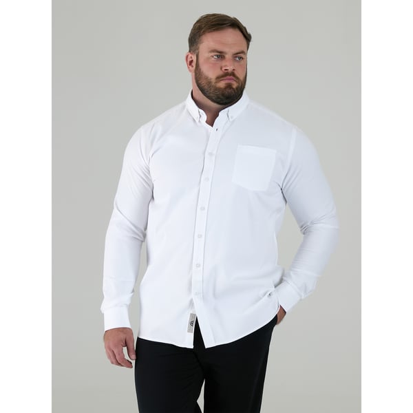 Duke Mens D555 Richard Oxford Kingsize Long-Sleeved Shirt