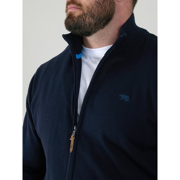 Duke Mens D555 Franco 2 Knitted Full Zip Kingsize Sweatshirt