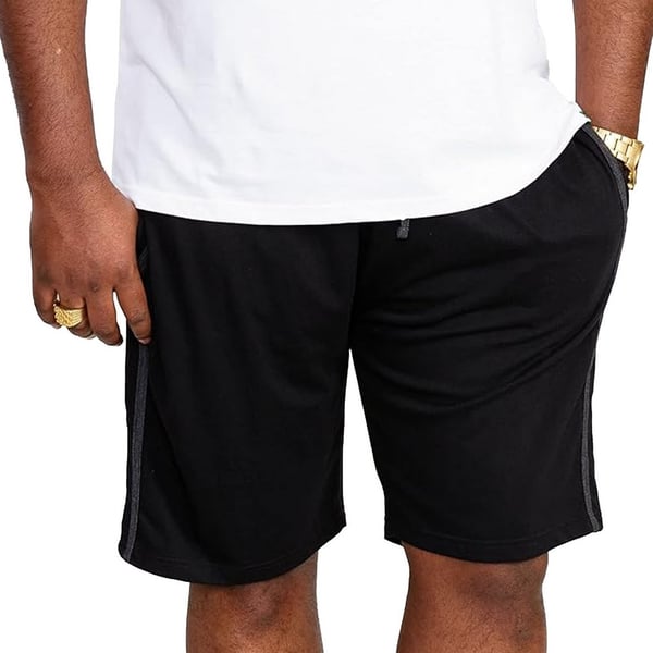Duke Mens D555 Rayan Jersey Side Stripe Kingsize Shorts (Pack of 2)