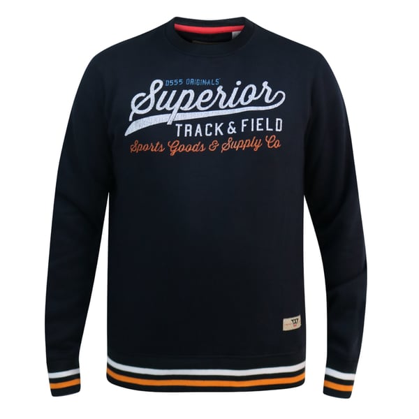 Duke Mens D555 Marlow Superior Track & Field Crew Neck Sweatshirt