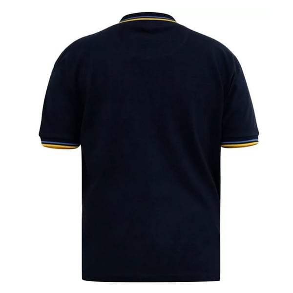 Duke Mens D555 Hamford 1 Tipped Pique Ribbed Collar Kingsize Polo Shirt