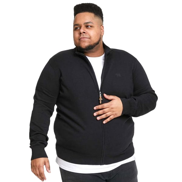 Duke Mens D555 Franco 1 Knitted Full Zip Kingsize Hoodie