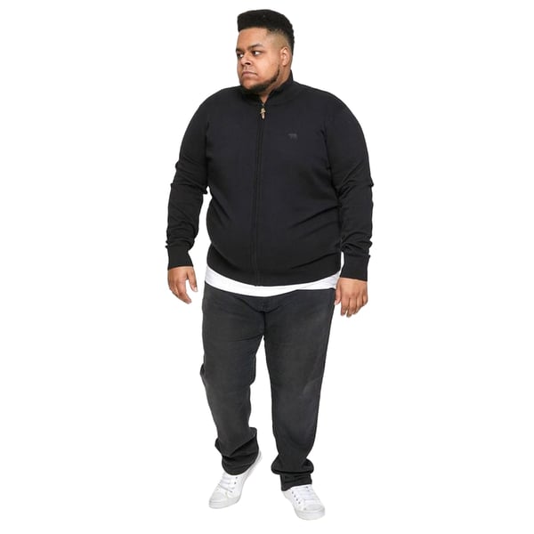 Duke Mens D555 Franco 1 Knitted Full Zip Kingsize Hoodie