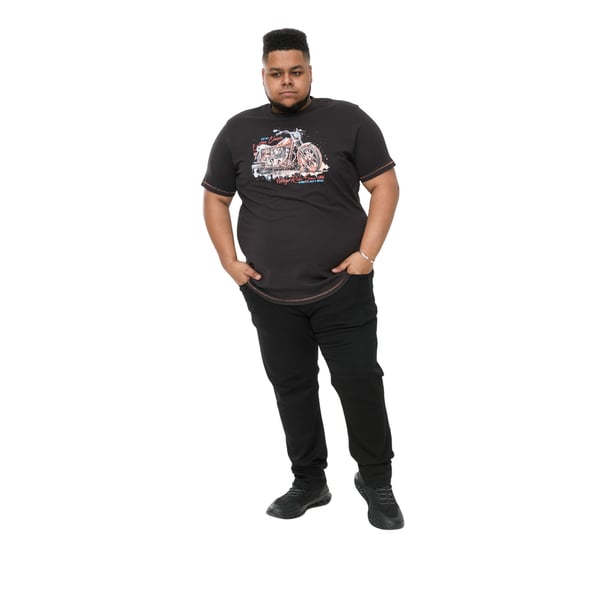 Duke Mens D555 Lorne Motorbike Crew Neck Kingsize T-Shirt