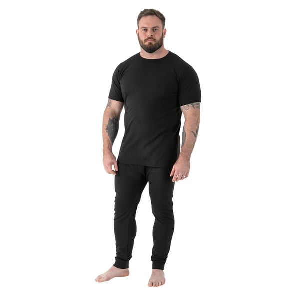 Duke Mens D555 Motherwell Thermal Kingsize lyhythihainen T-paita