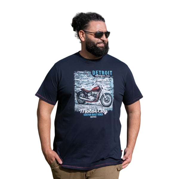 Duke Mens D555 Knowle Detroit Bike Kingsize T-Shirt