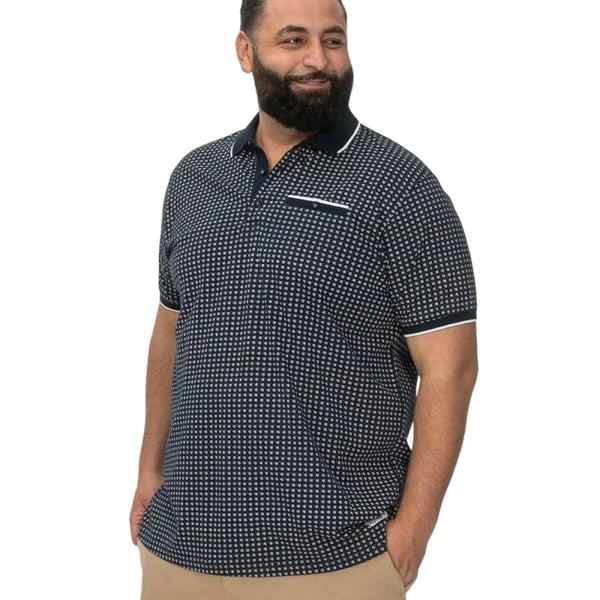 Duke Mens D555 Coventry All-Over Print Kingsize -poolopaita