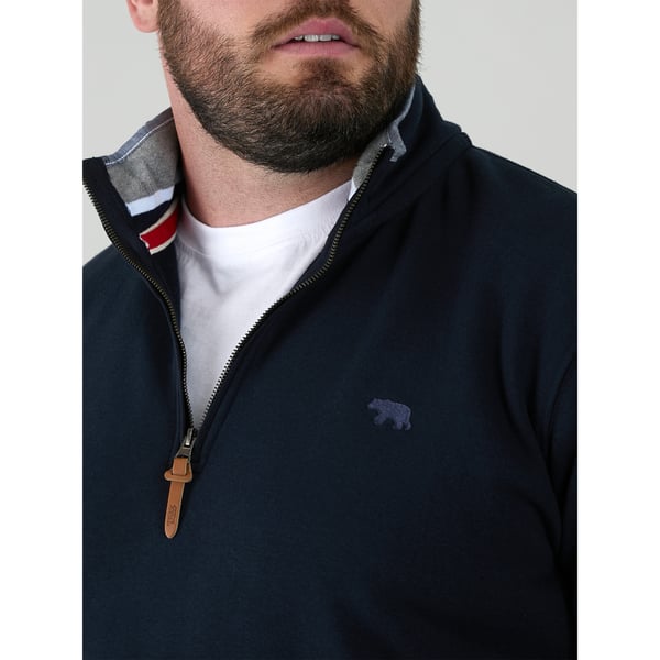 Duke Mens D555 Russel Embroidered Logo Fleece Kingsize Sweatshirt