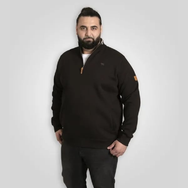 Duke Mens D555 Russel Embroidered Logo Fleece Kingsize Sweatshirt