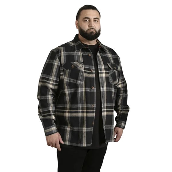 Duke Mens D555 Falkirk Checked Kingsize Shirt Jacket