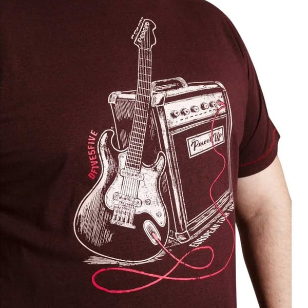 Duke Mens D555 Barnsley Guitar Kingsize T-Shirt