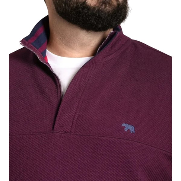 Duke Mens D555 Lancaster Quilted Quarter Zip Kingsize Sweatshirt