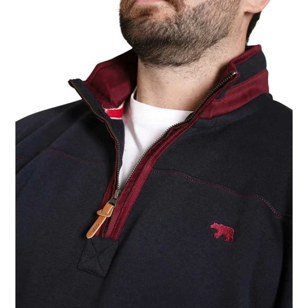 Duke Mens D555 Leicester Quarter Zip Kingsize Fleece Top
