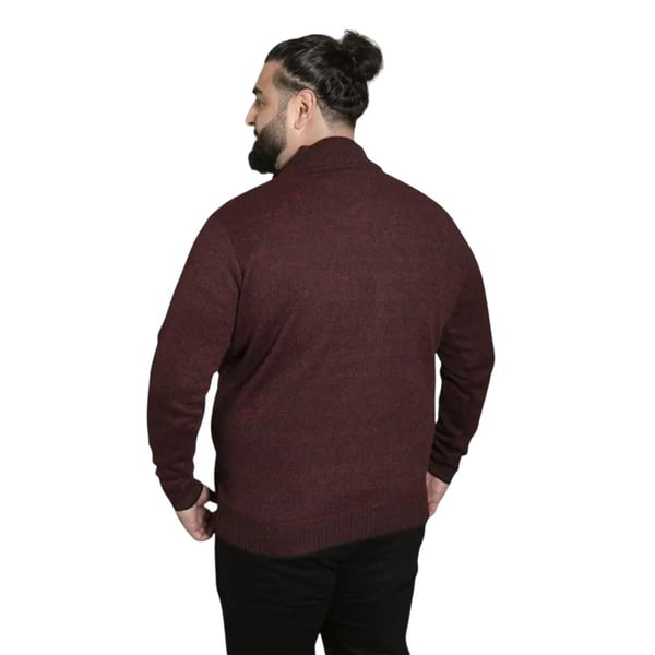 Duke Mens D555 Cramlington Knitted Quarter Zip Kingsize Sweatshirt