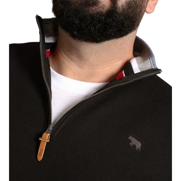 Duke Mens D555 Russel Quarter Zip Kingsize Fleece Top