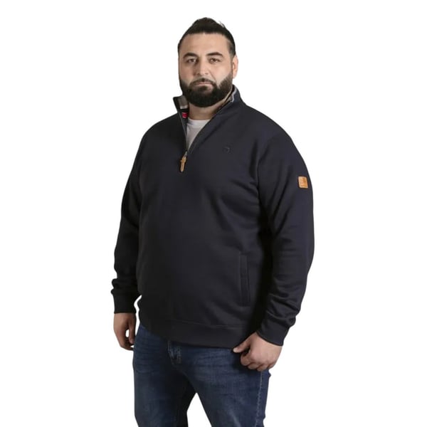 Duke Mens D555 Russel Quarter Zip Kingsize Fleece Top