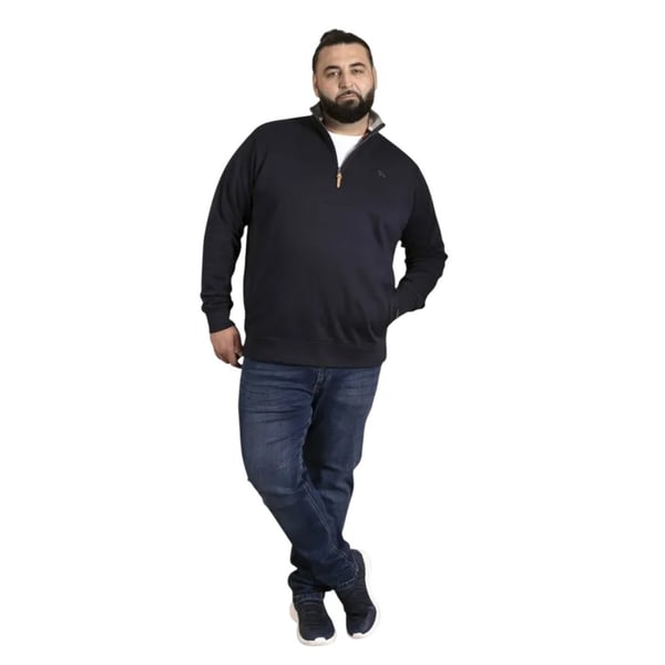 Duke Mens D555 Russel Quarter Zip Kingsize Fleece Top