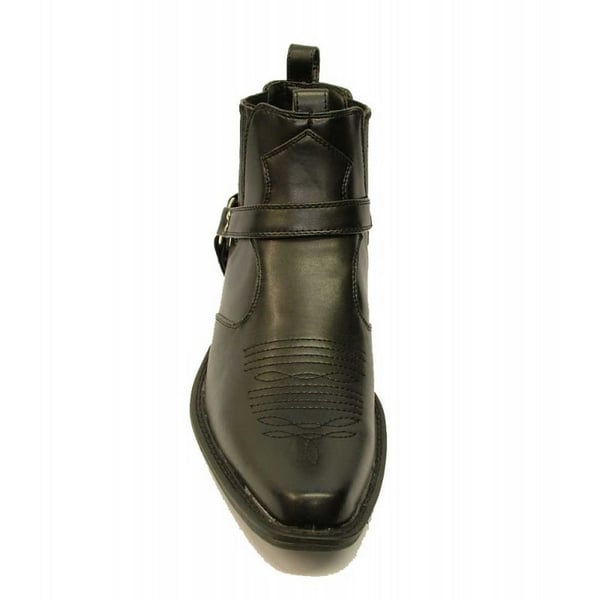 US Brass Mens Eastwood Cowboy Ankle Boots