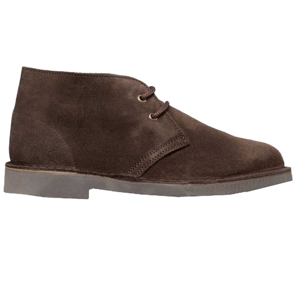 Roamers Adults Unisex Real Suede Unlined Desert Boots