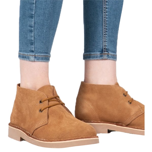 Roamers Adults Unisex Real Suede Unlined Desert Boots