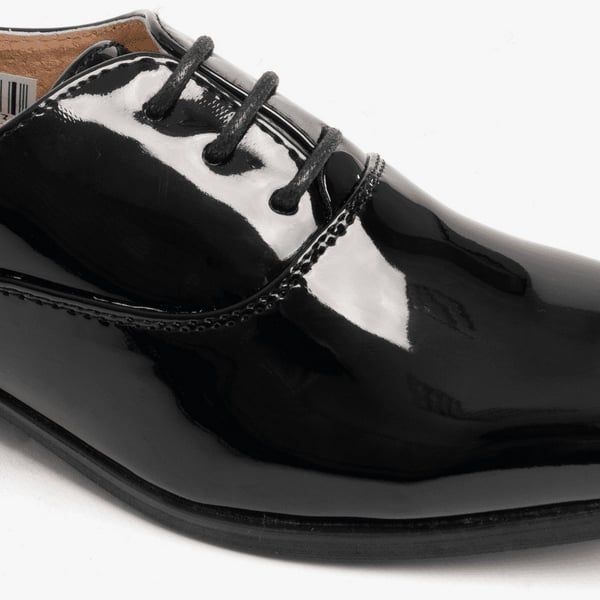 Goor Boys Patent Leather Lace-Up Oxford Tie Dress Shoes