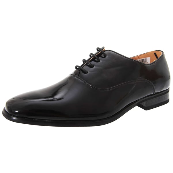 Goor Mens Patent PU With Leather Lining Lace-Up Oxford Tie Dress Shoes