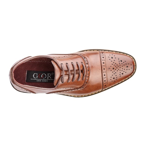 Goor Børns drenge Capped Lace Oxford Brogue sko