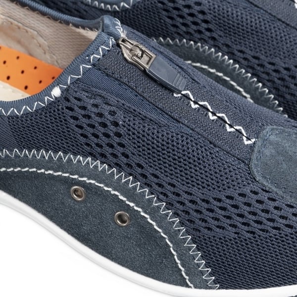 Boulevard Kvinder/damer Zip elastisk kile fritidssko med elastisk kile