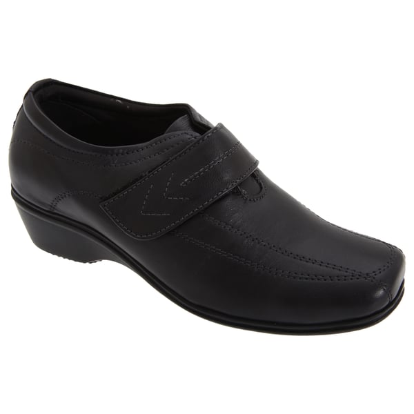 Mod Comfys Dame/Damer Touch Fastening Softie læder casual sko