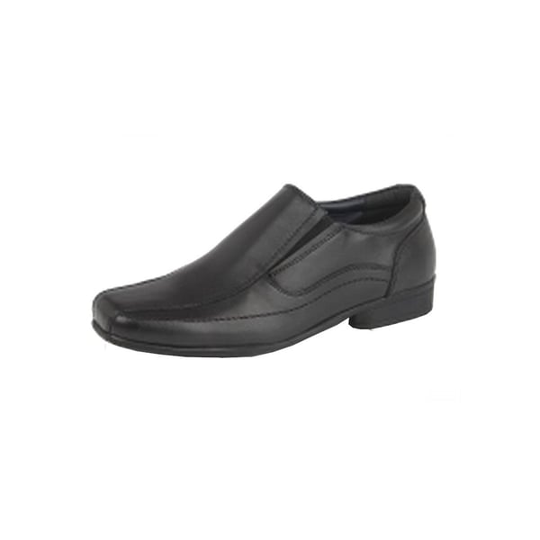 Roamers Childrens/Boys Leather Twin Gusset School Shoes