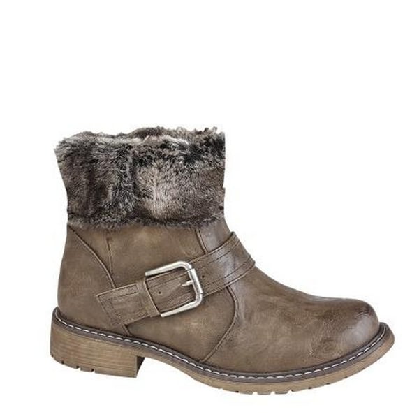 Cipriata Womens/Ladies Andreana Press Stud Fold Down Biker Style Leather Boot