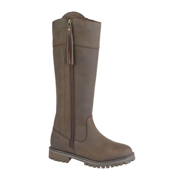 Woodland Womens/Ladies Bailey Waxy Leather Country Boot