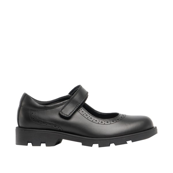 Roamers Girls Leather Touch Fastening Bar Shoe