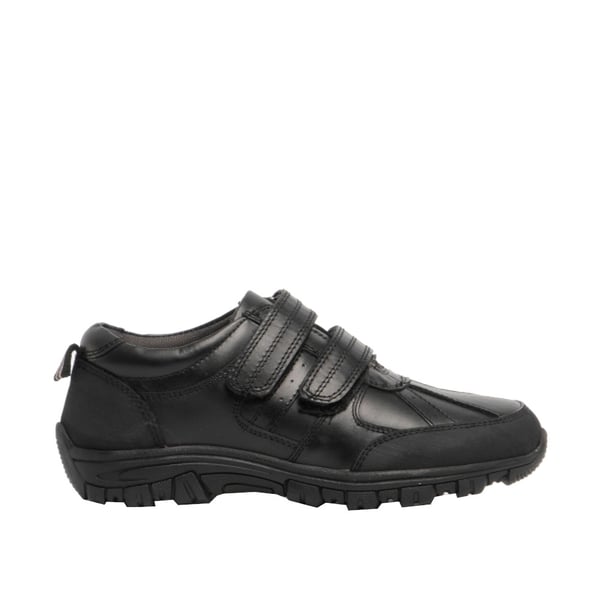 Roamers Boys Twin Touch Fastening Leather Shoe