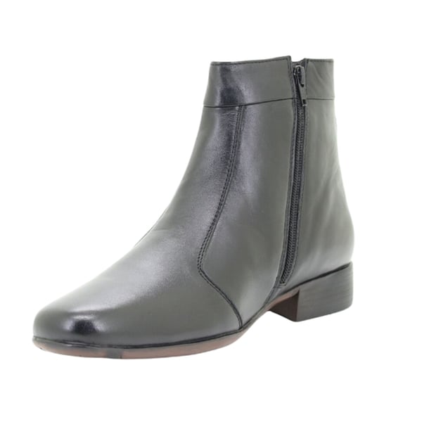 Scimitar Mens Inside Zip Pleated Ankle Boots