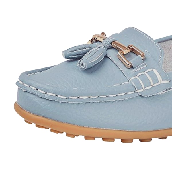 Boulevard Womens/Ladies Action Leather Tassle Loafers