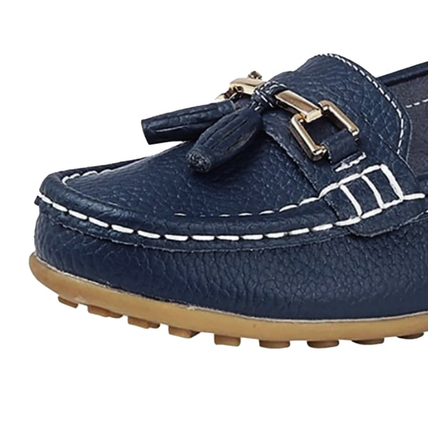 Boulevard Womens/Ladies Action Leather Tassle Loafers
