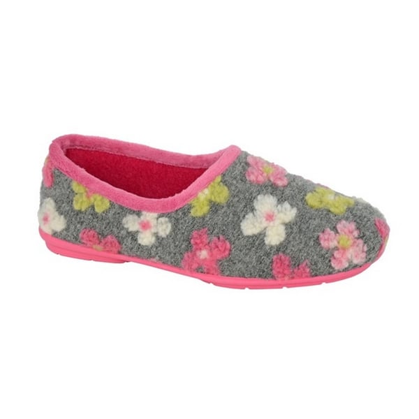 Sleepers Dame/Damer Gracie Floral Memory Foam-tøfler