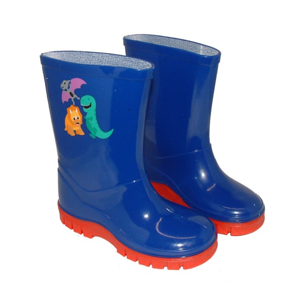 StormWells Boys Dinosaur Wellington Boots
