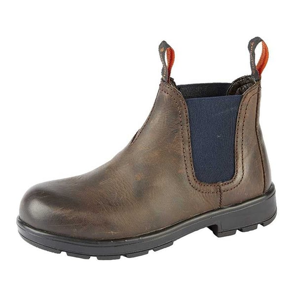 Roamers Boys Waxy Leather Ankle Boots