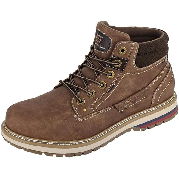 Route 21 Mens Eyelets Ankle Boots