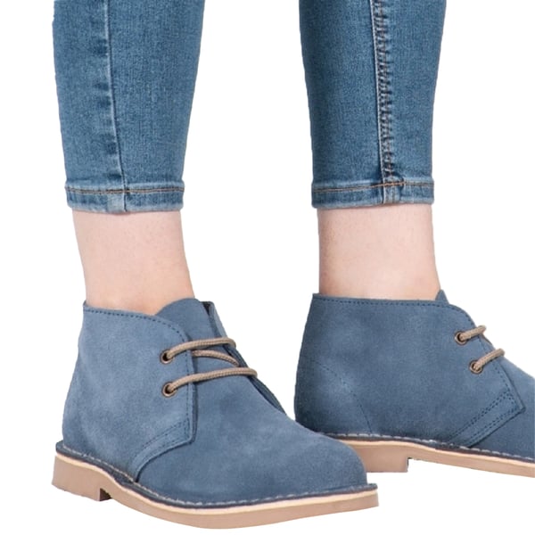 Roamers Womens/Ladies Real Suede Unlined Desert Boots