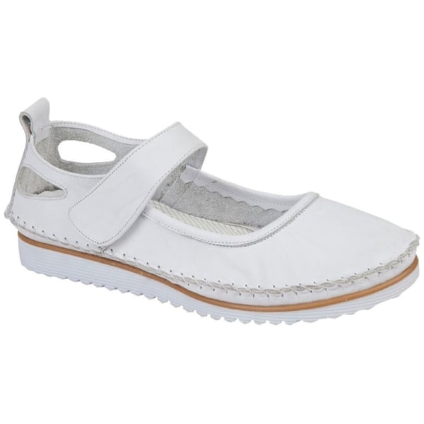 Mod Comfys Womens/Ladies Softie Leather Casual Shoes