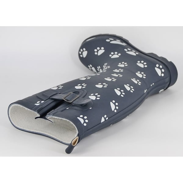 StormWells Womens/Ladies Paw Print Rubber Wellington Boots