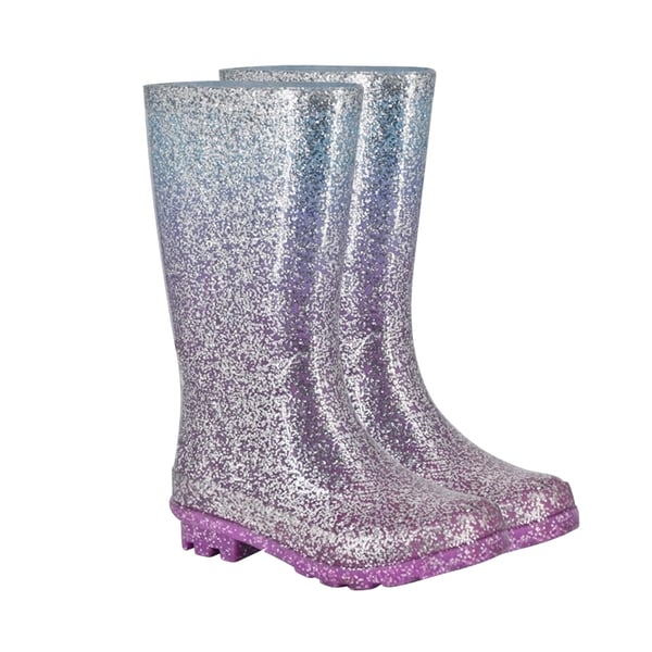 StormWells Girls Glitter Wellington Boots
