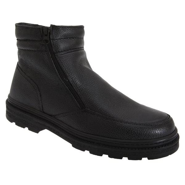 Roamers Herre Twin Zip Faux Fur Thermal Warm Lined Boots med dobbelt lynlås