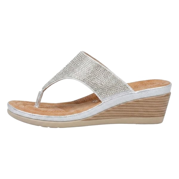 Cipriata Womens/Ladies Sandra Sparkle Diamante Wedge Sandals