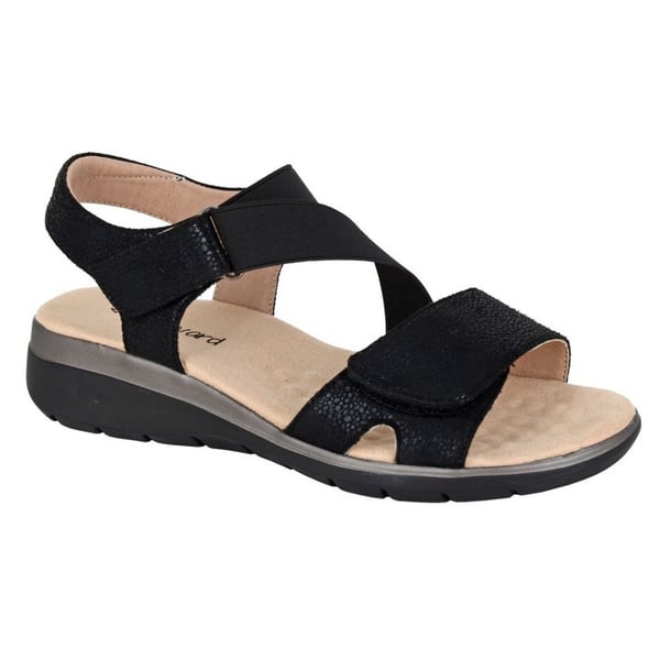 Boulevard Womens/Ladies Shimmer Touch Fastening Sandals Boulevard Womens/Ladies Shimmer Touch Fastening Sandals