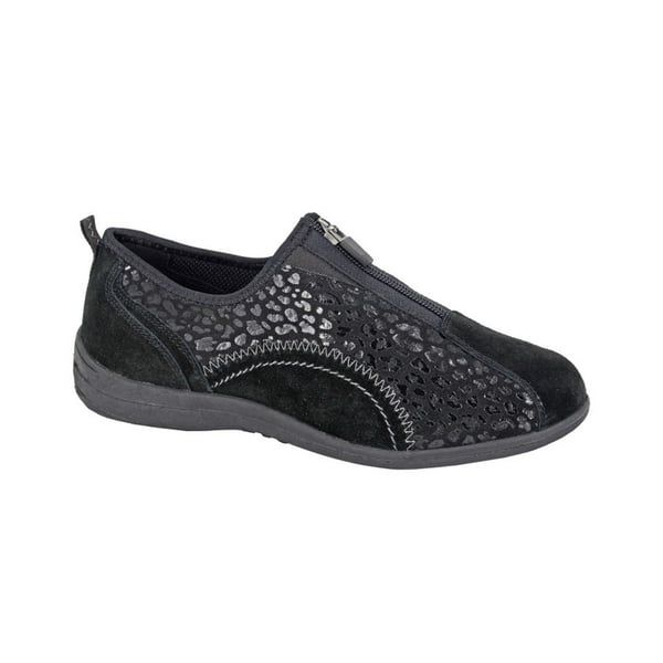 Boulevard Womens/Ladies Printed Suede Trainers