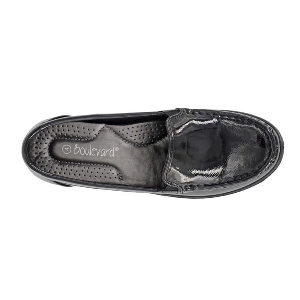 Boulevard Womens/Ladies Patent PU Loafers
